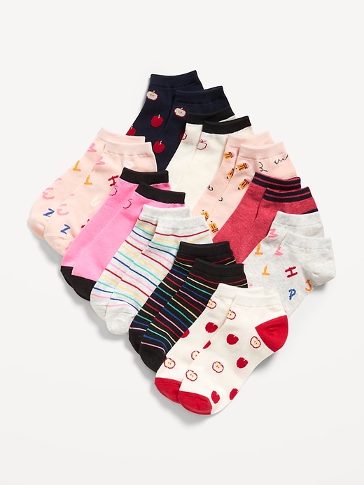 View large product image 1 of 1. Ankle Socks 10-Pack for Girls