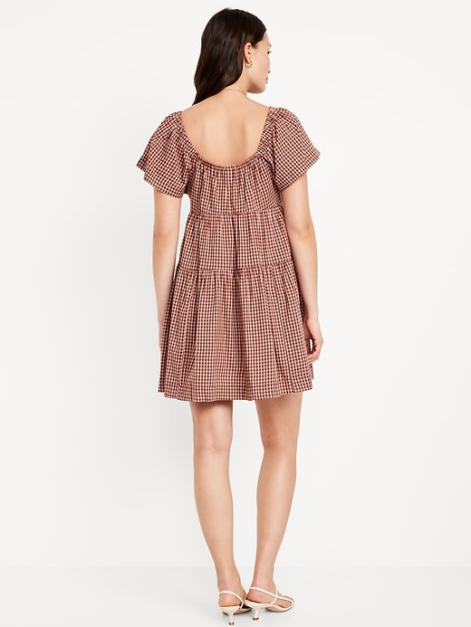 Image number 2 showing, Tiered Mini Swing Dress