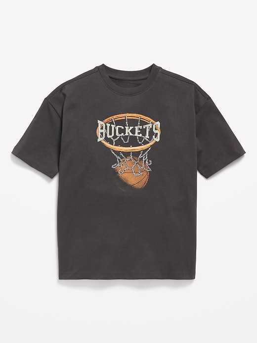 View large product image 1 of 1. Oversized Short-Sleeve Graphic T-Shirt for Boys