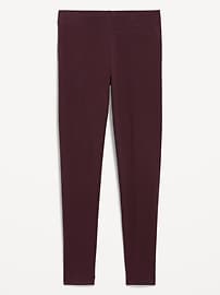 View large product image 3 of 3. High-Waisted Jersey Fashion Layering Leggings