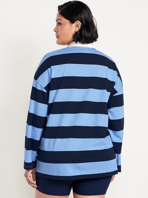 Image number 7 showing, Oversized Rugby Polo