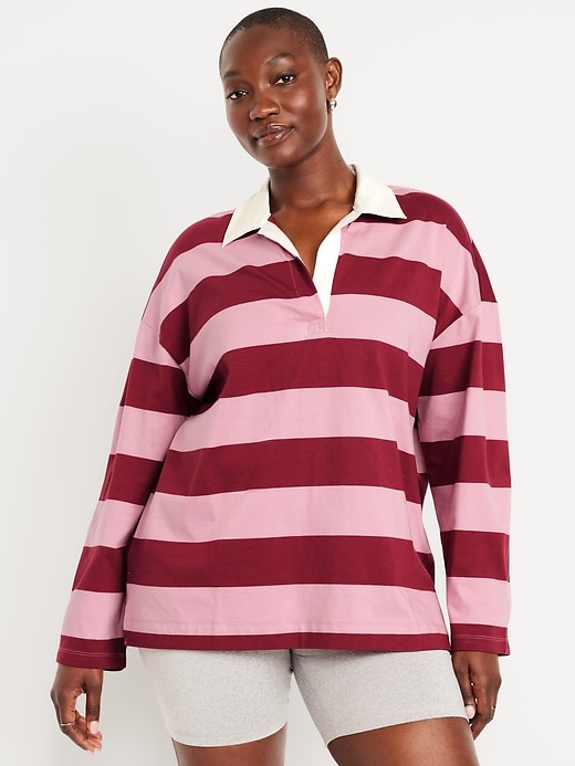Image number 4 showing, Oversized Rugby Polo