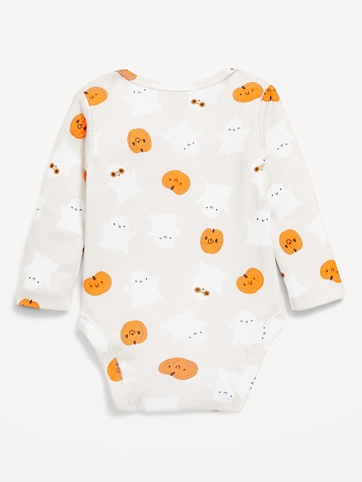 View large product image 2 of 3. Printed Unisex Long-Sleeve Bodysuit for Baby