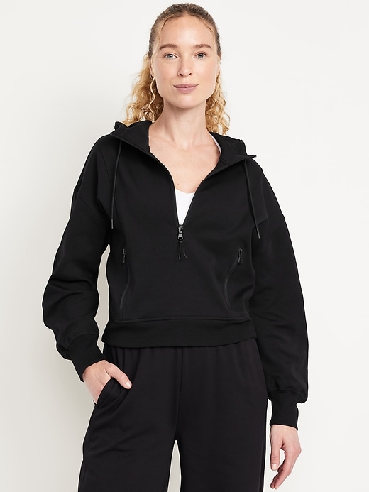 Image number 1 showing, Dynamic Fleece Half-Zip Hoodie Sweatshirt