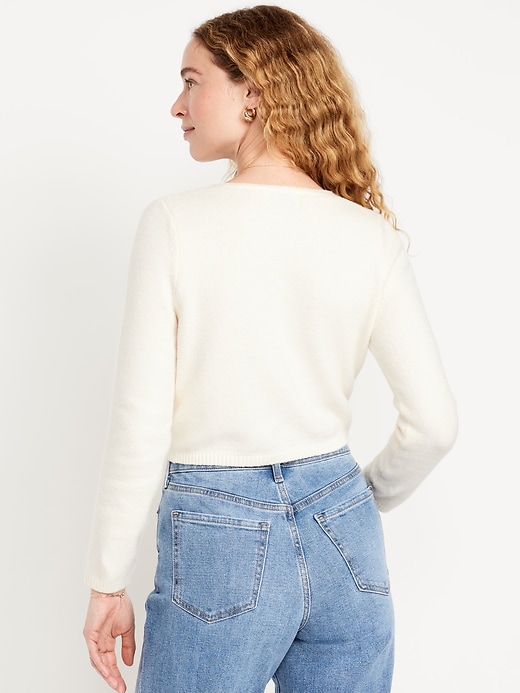 Image number 2 showing, SoSoft Twist-Front Sweater