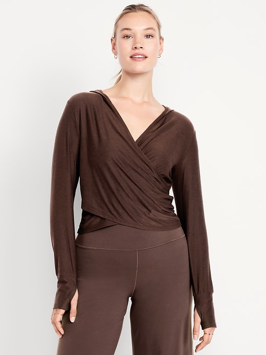 Image number 5 showing, CloudMotion Cross-Front Hoodie