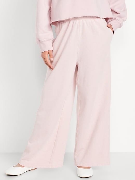 View large product image 1 of 4. Baggy Fleece Straight-Leg Sweatpants for Girls