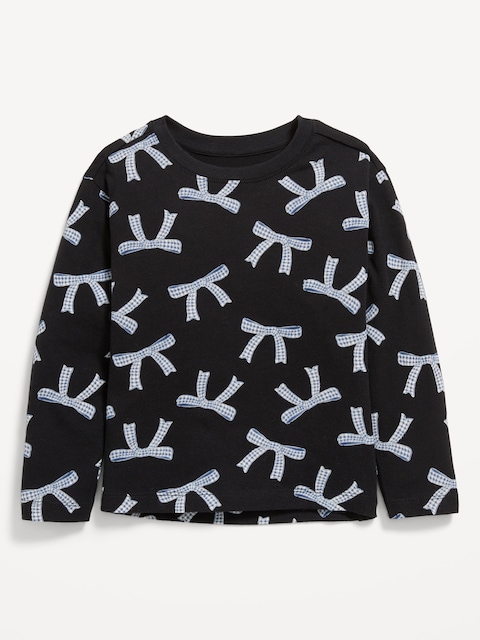 T-shirt à motif à manches longues pour toute-petite fille - Multi
