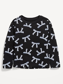 Image number 1 showing, Printed Long-Sleeve T-Shirt for Toddler Girls