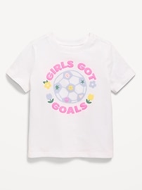 Image number 1 showing, Short-Sleeve Graphic T-Shirt for Toddler Girls
