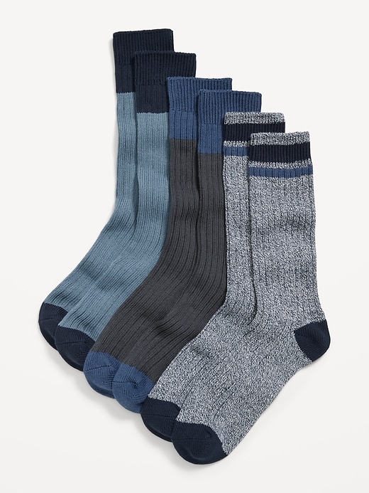 Voir une image plus grande du produit 1 de 1. Chaussettes pour bottes jaspées pour homme (paquet de 3)