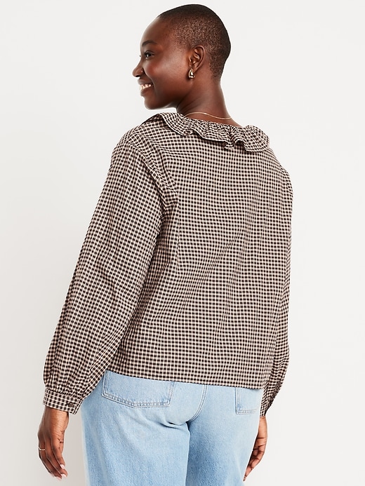 Image number 6 showing, Button-Down Ruffle Shirt