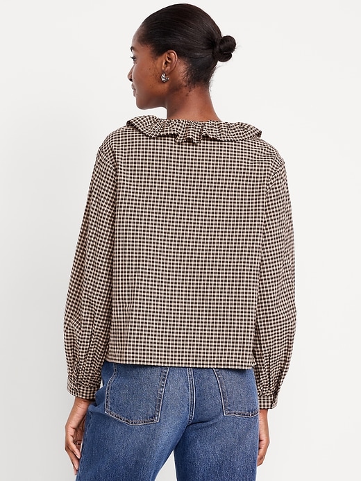 Image number 8 showing, Button-Down Ruffle Shirt