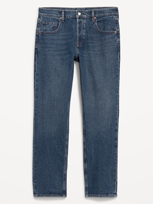L'image numéro 8 présente Jean coupe droite détendue à taille basse moyenne