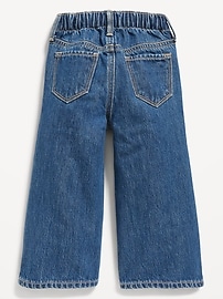 Image number 2 showing, Baggy Embroidered Wide-Leg Jeans for Toddler Girls