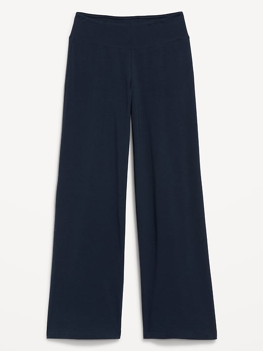 L'image numéro 4 présente Legging en jersey à taille mi-basse et à jambe ultra-large