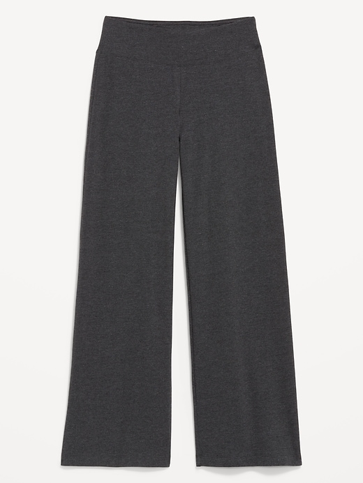 L'image numéro 4 présente Legging en jersey à taille mi-basse et à jambe ultra-large