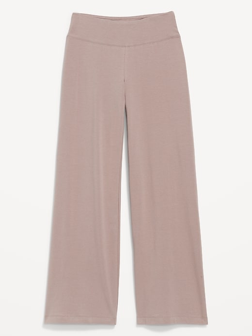 L'image numéro 3 présente Legging en jersey à taille mi-basse et à jambe ultra-large
