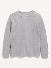 L'image numéro 1 présente T-shirt à manches longues en tricot isotherme gaufré pour garçon