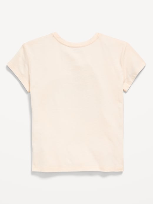 Voir une image plus grande du produit 2 de 2. T-shirt à manches courtes à imprimé pour fille
