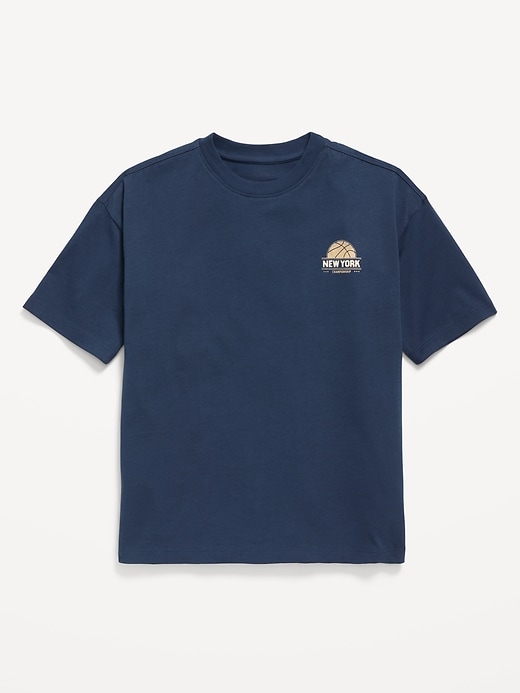 View large product image 1 of 2. Oversized Short-Sleeve Graphic T-Shirt for Boys
