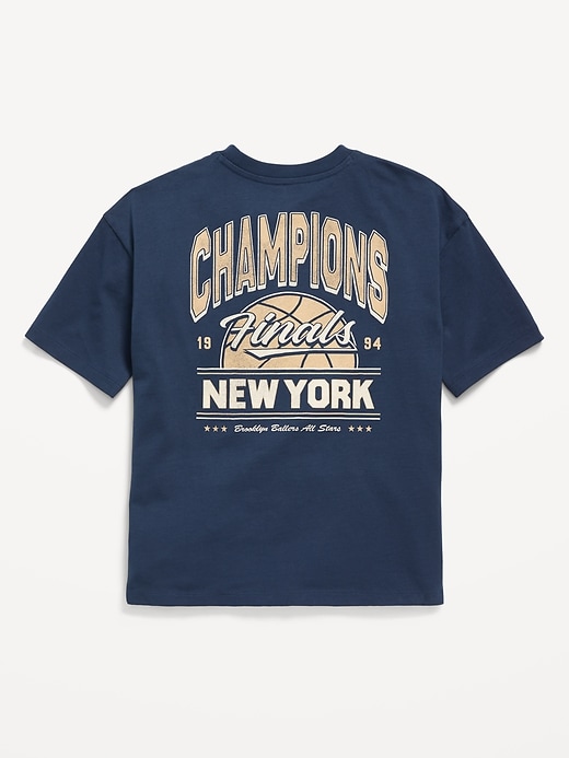 View large product image 2 of 2. Oversized Short-Sleeve Graphic T-Shirt for Boys