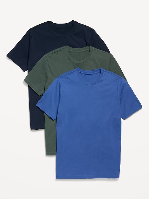 Image number 1 showing, Solid Crew-Neck T-Shirt 3-Pack