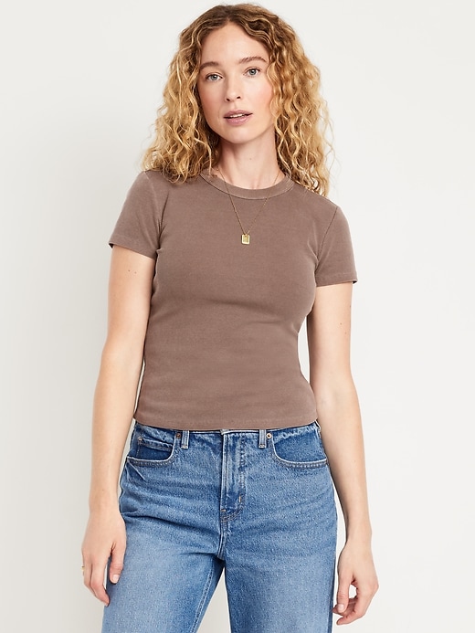 Image number 1 showing, Snug Crop T-Shirt