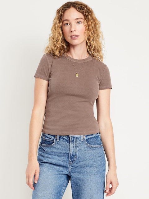Snug Crop T-Shirt - Earthen