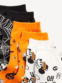 Image number 2 showing, Disney© 3-Pack Novelty Quarter Crew Socks for Women
