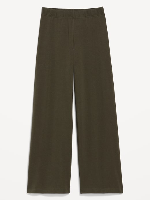 Image number 3 showing, High-Waisted Fashion Wide-Leg Leggings