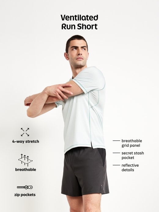 Image number 5 showing, Performance Vent Run Shorts -- 7-inch inseam