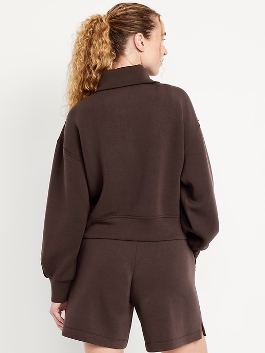 Image number 2 showing, Half-Zip Bounce Fleece Pullover Sweatshirt