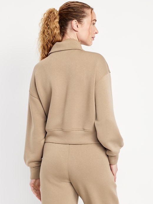 Image number 2 showing, Half-Zip Bounce Fleece Pullover Sweatshirt