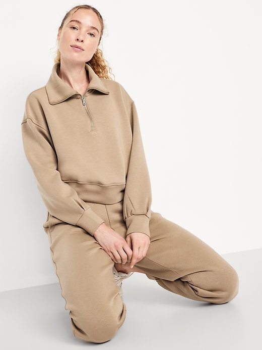 Image number 3 showing, Half-Zip Bounce Fleece Pullover Sweatshirt
