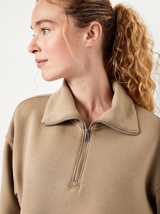 Image number 4 showing, Half-Zip Bounce Fleece Pullover Sweatshirt