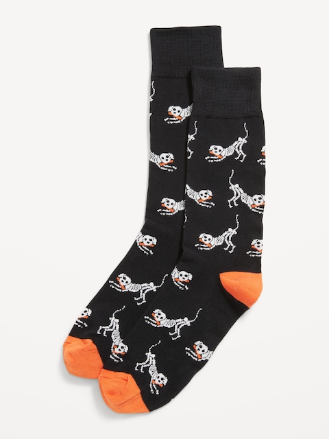 Chaussettes à imprimé de fantaisie pour Homme - Noir