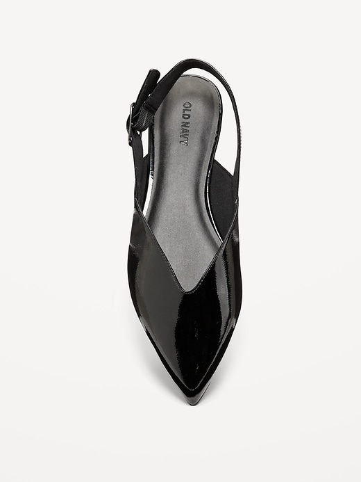 Image number 8 showing, Wide Strap Slingback Flats