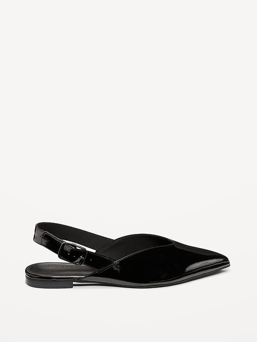 Image number 3 showing, Wide Strap Slingback Flats