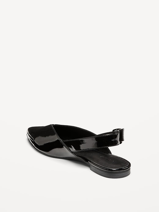 Image number 4 showing, Wide Strap Slingback Flats