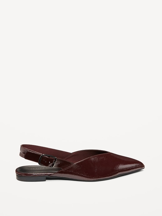 Image number 3 showing, Wide Strap Slingback Flats