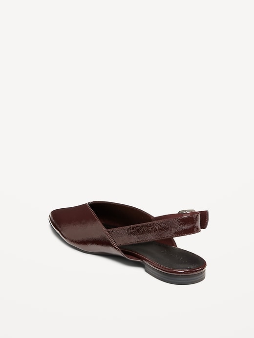 Image number 4 showing, Wide Strap Slingback Flats