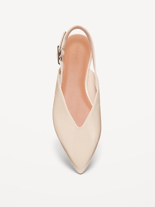 Image number 5 showing, Wide Strap Slingback Flats