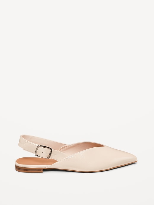 Image number 6 showing, Wide Strap Slingback Flats