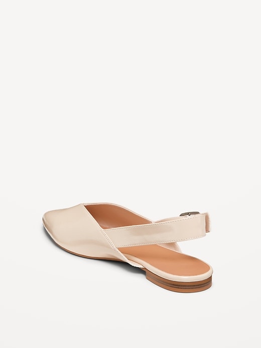 Image number 7 showing, Wide Strap Slingback Flats