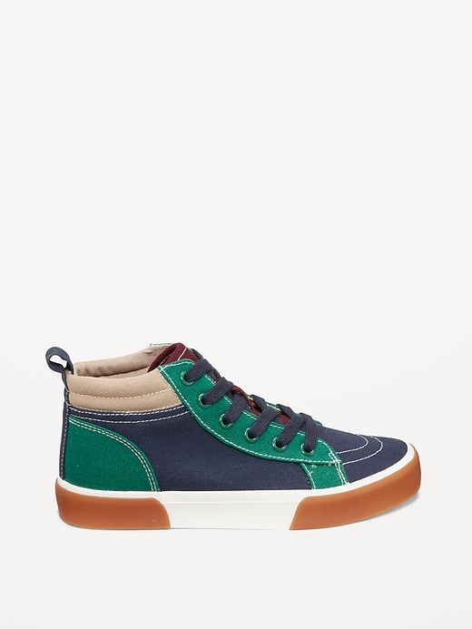 Image number 4 showing, Mid-Top Canvas Lace-Up Sneakers for Boys