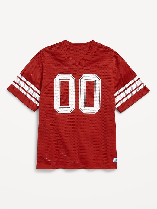 Image number 4 showing, Oversized Boxy Mesh Graphic T-Shirt for Boys