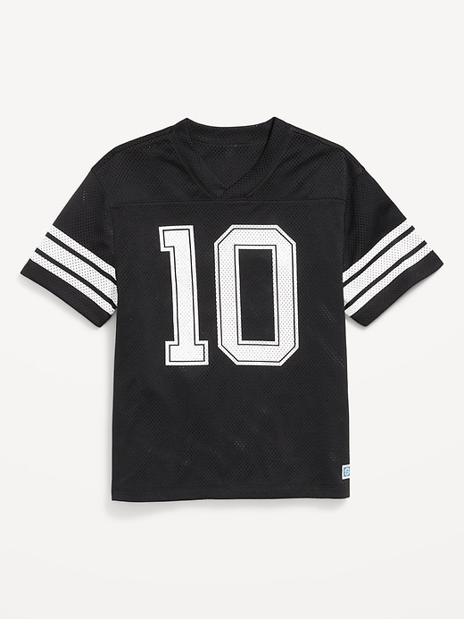 View large product image 1 of 4. Oversized Boxy Mesh Graphic T-Shirt for Boys