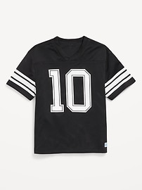 View large product image 4 of 4. Oversized Boxy Mesh Graphic T-Shirt for Boys
