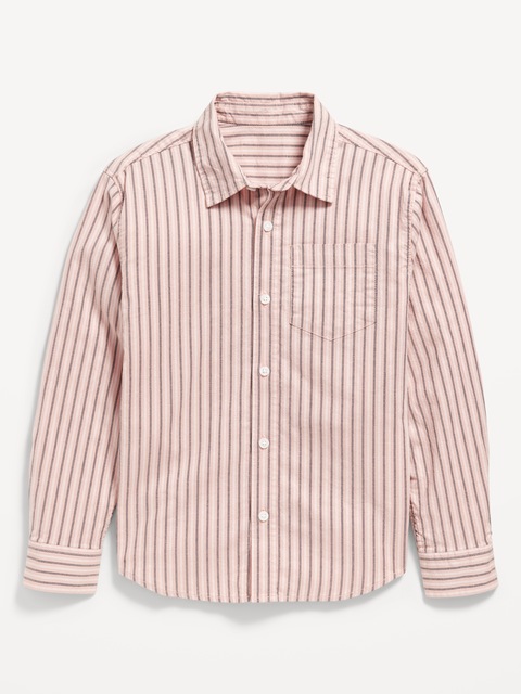 Lightweight Oxford School Uniform Shirt for Boys - Pink